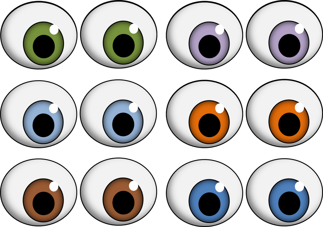 Eye clipart the of mrs ojos para imprimir de mu eca transparent