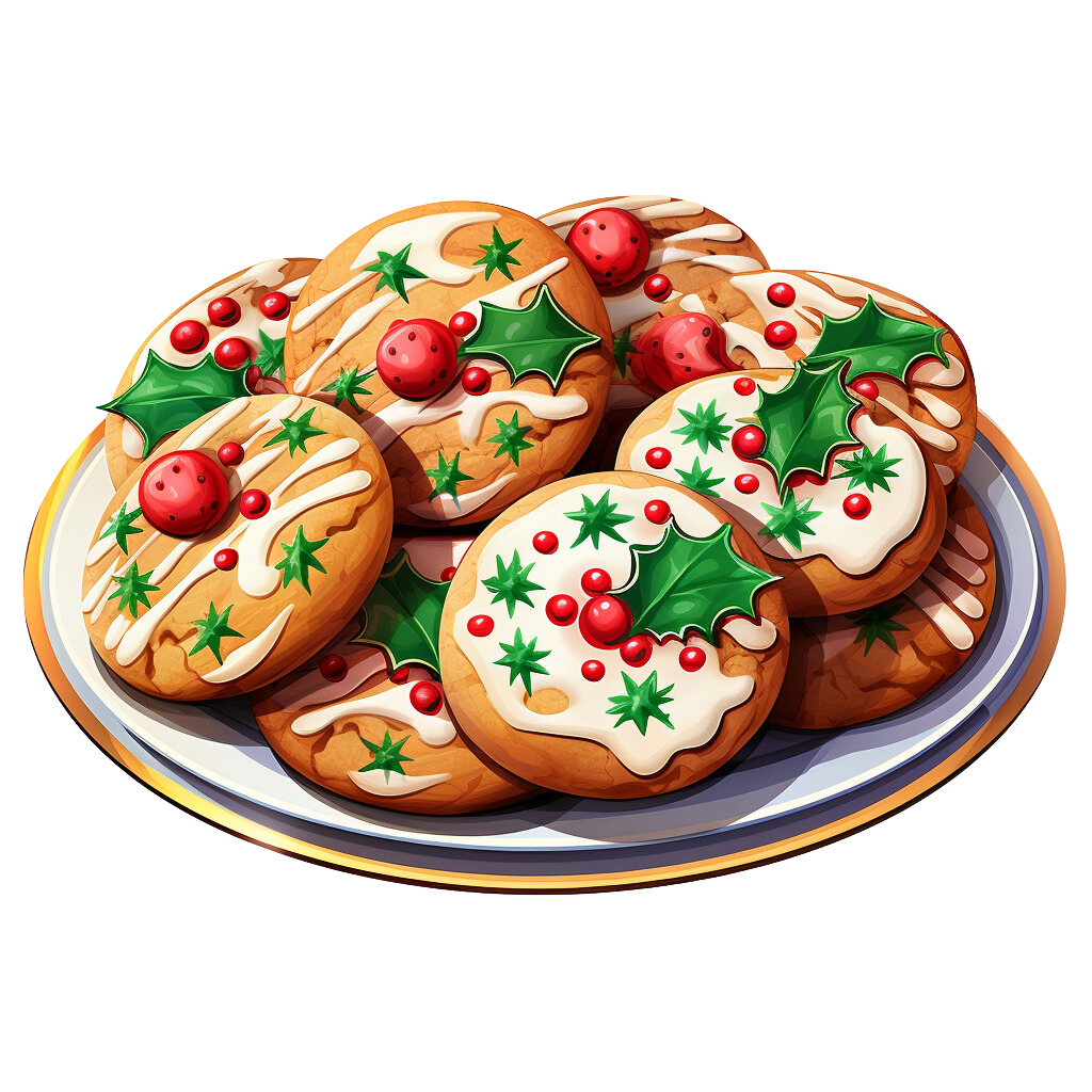 Christmas cookie clip clipart free