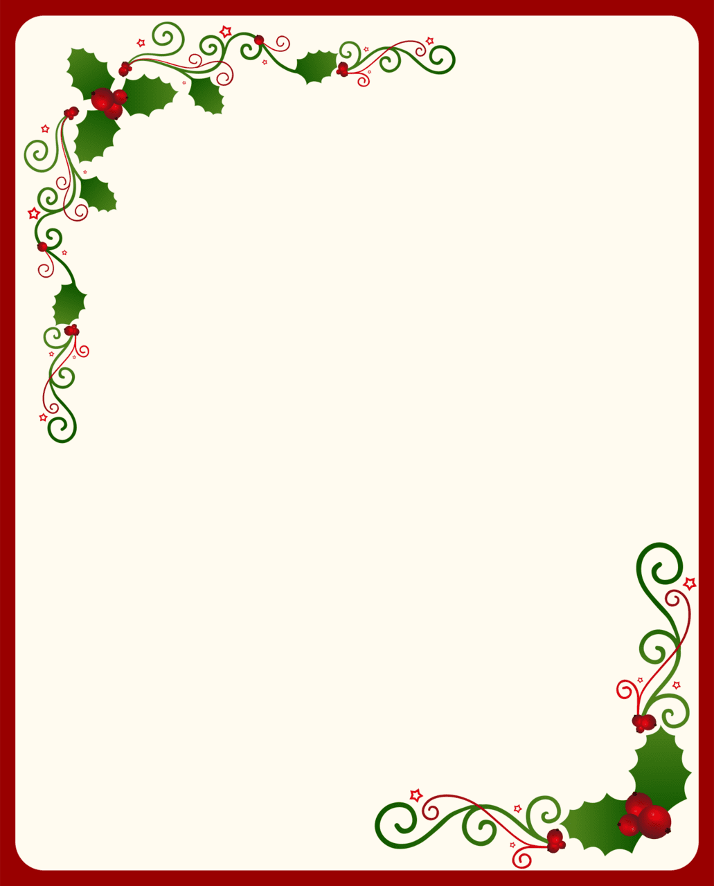 Christmas border stationery borders printables printablee clipart photo