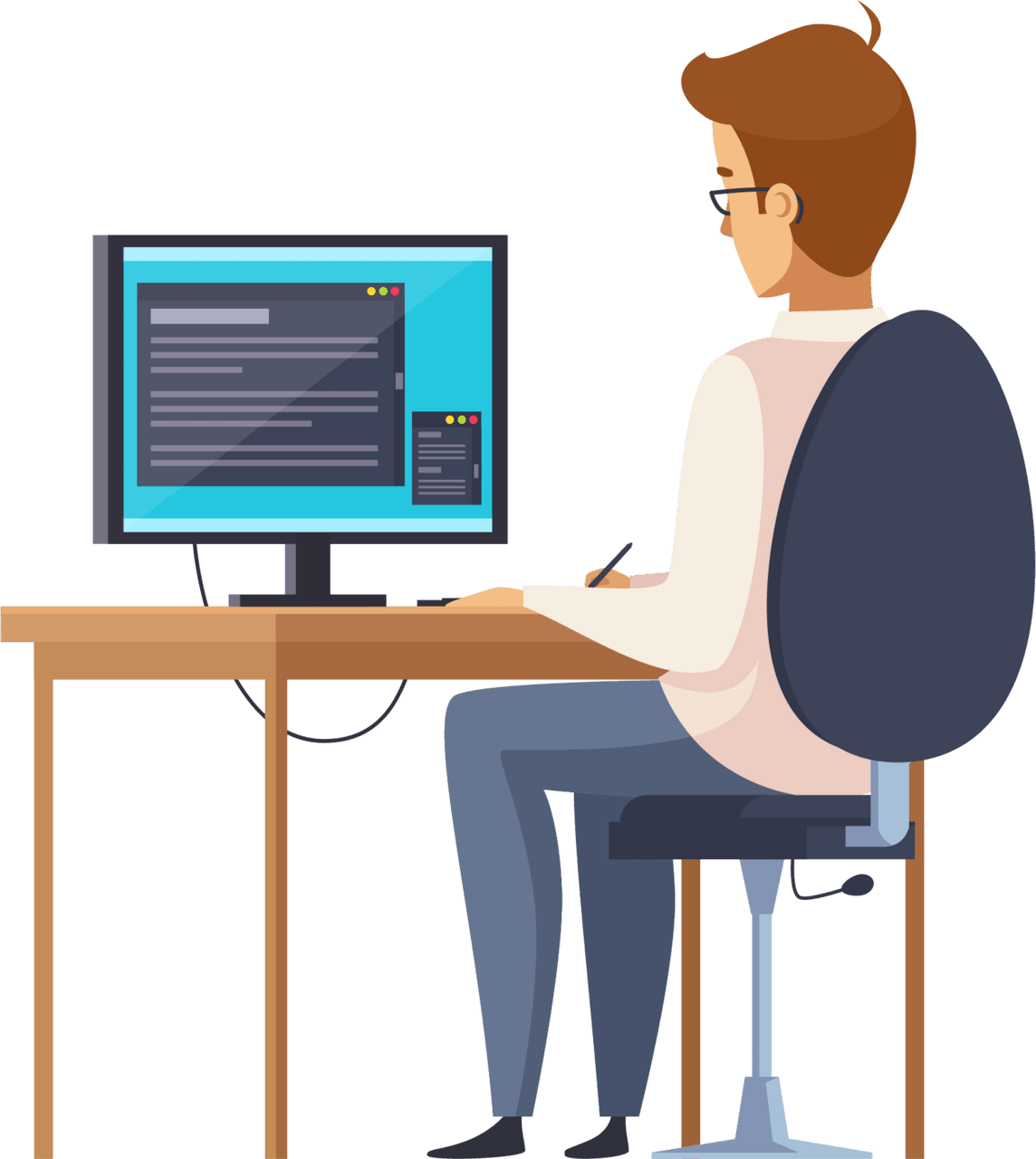 Computer amazon work from home clipart transparent