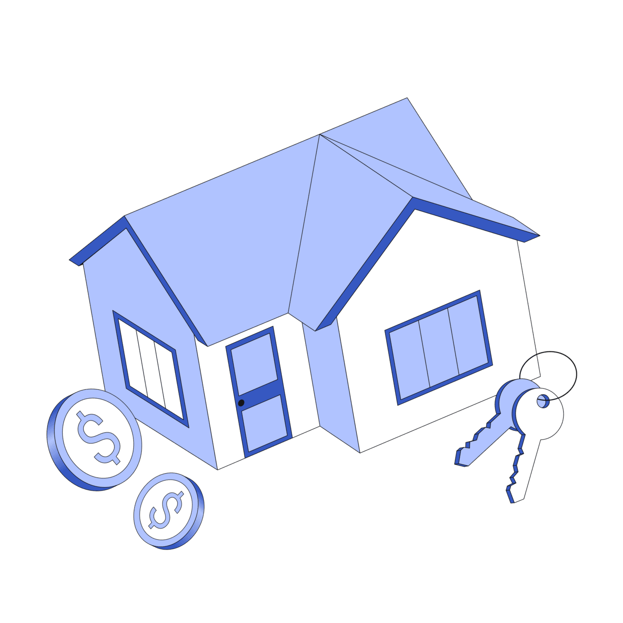 Home real estate purchase clipart picture