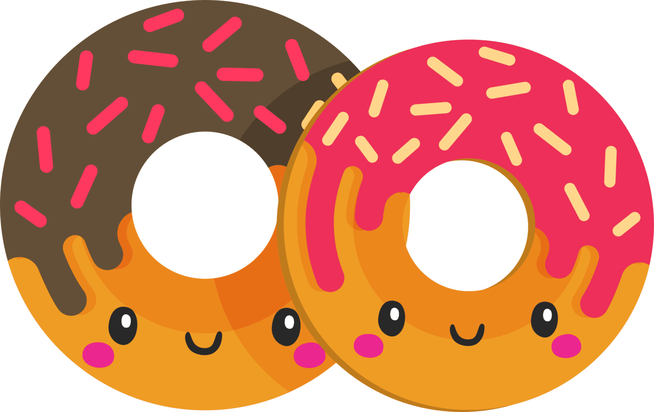 Donut page clipart vector