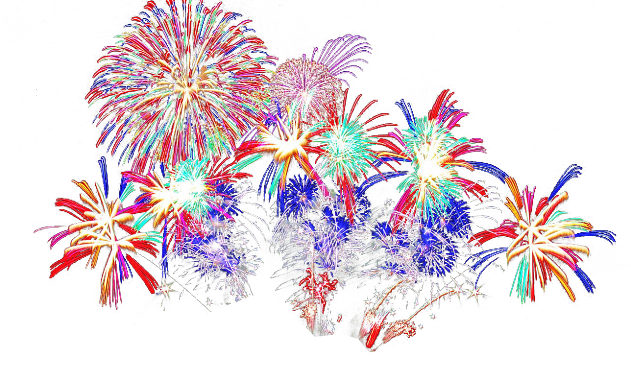 Fireworks image with background clipart