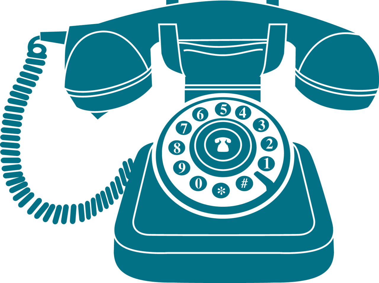 Vintage blue phone stic clipart background