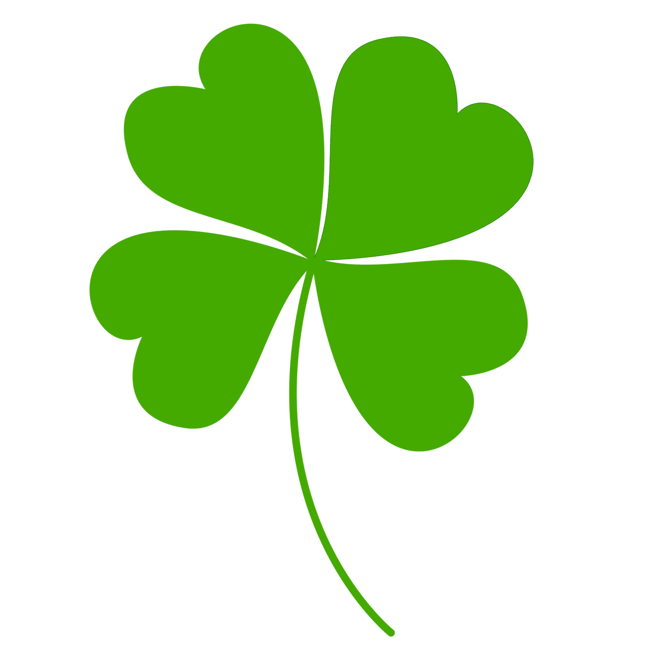 Leaf clover clipart vector