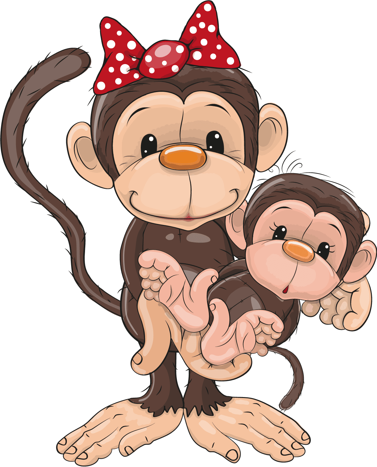 Monkey cbde aee orig ics zum zeichnen niedliche cartoon tiere clipart background