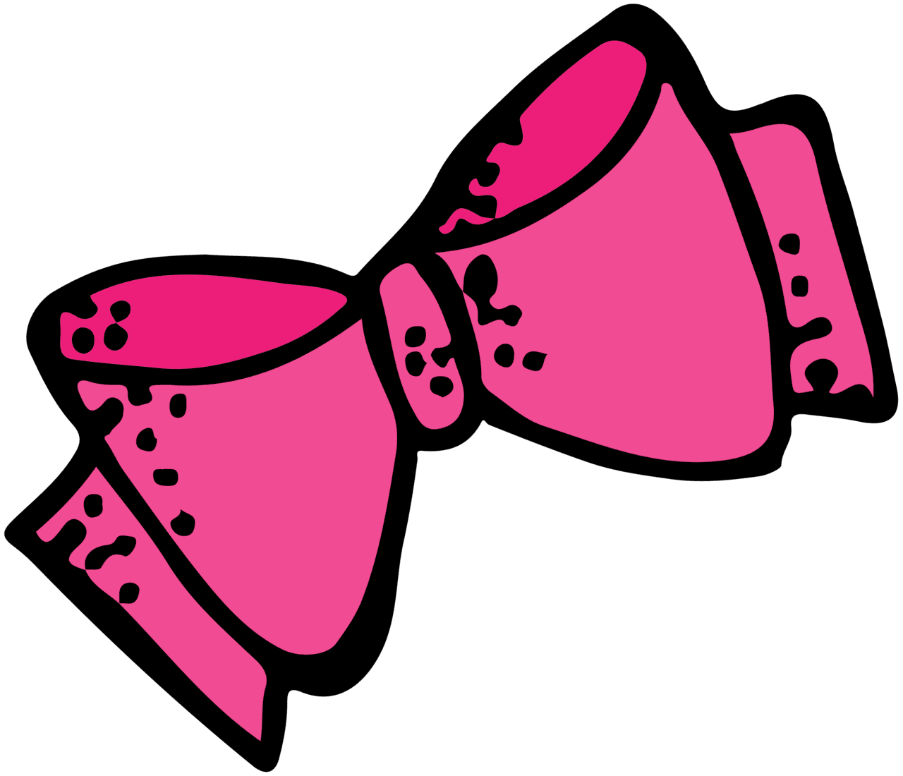 Bow pin page clipart vector 2