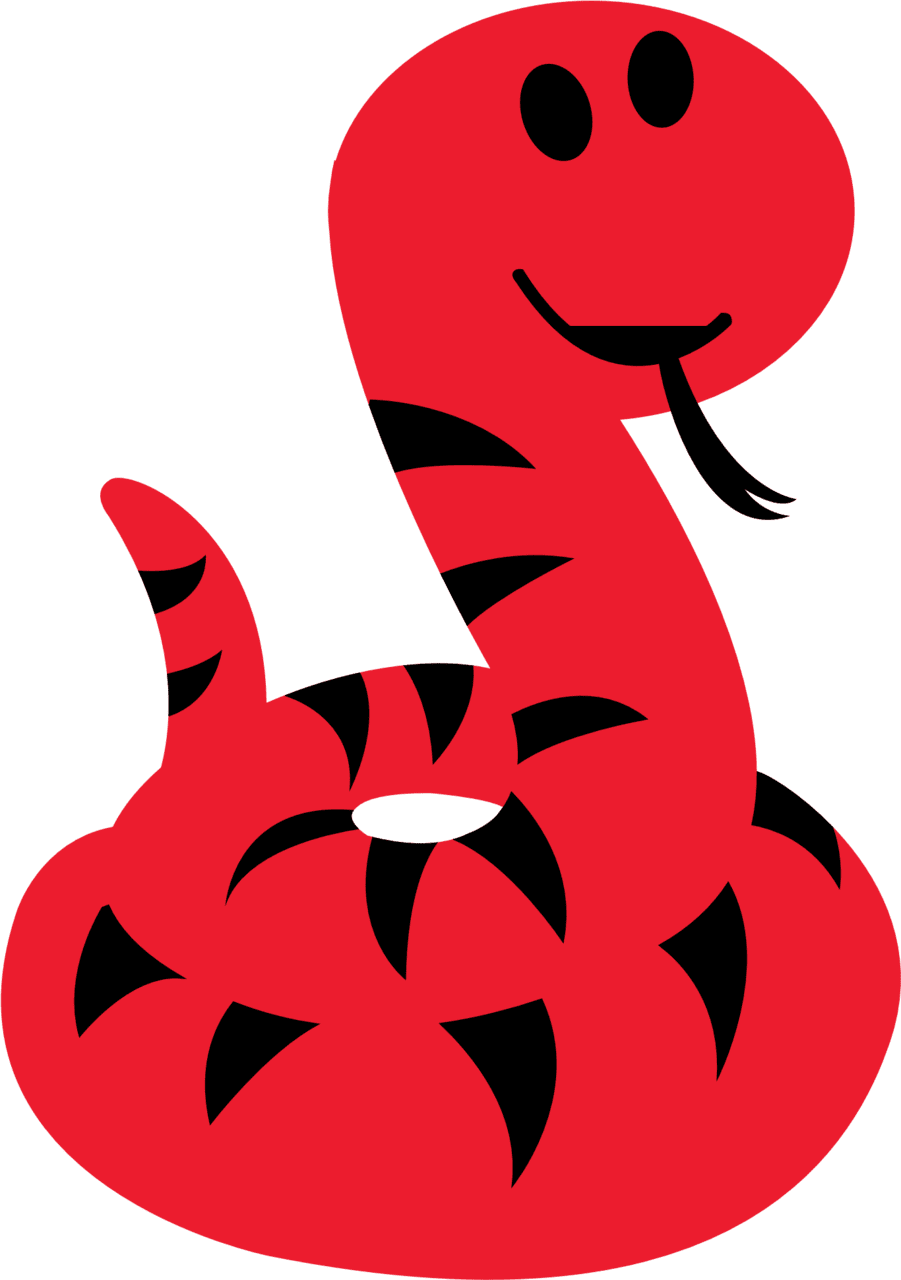 Red snake clipart cartoon photo