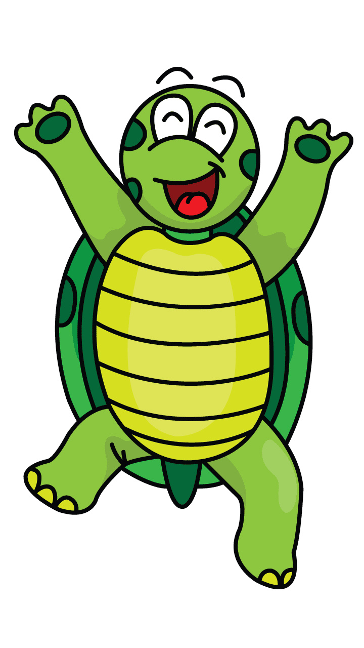 Turtle pin page clipart background