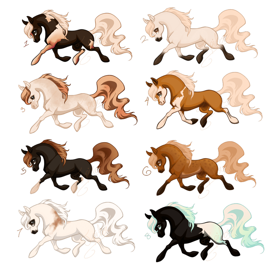 Horse cob things closed by kumoulogy deviantart clipart free