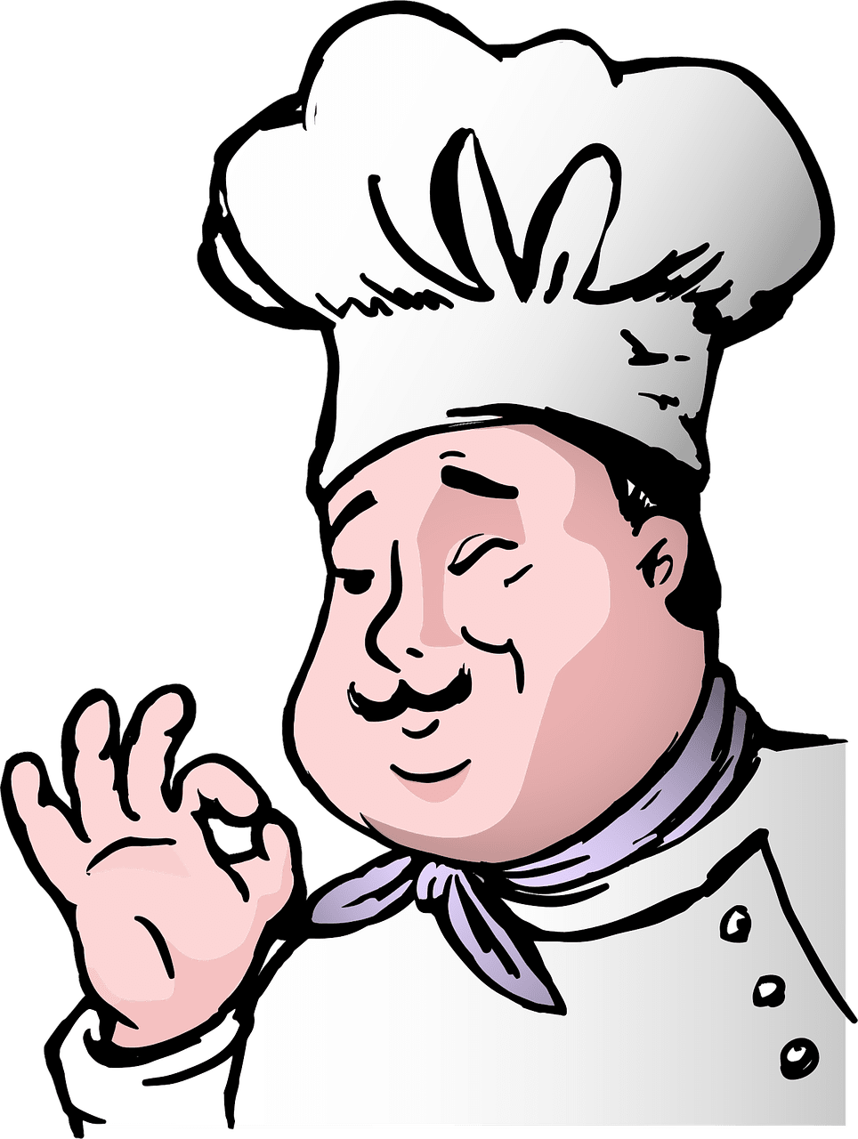 Cooking male chef clipart logo