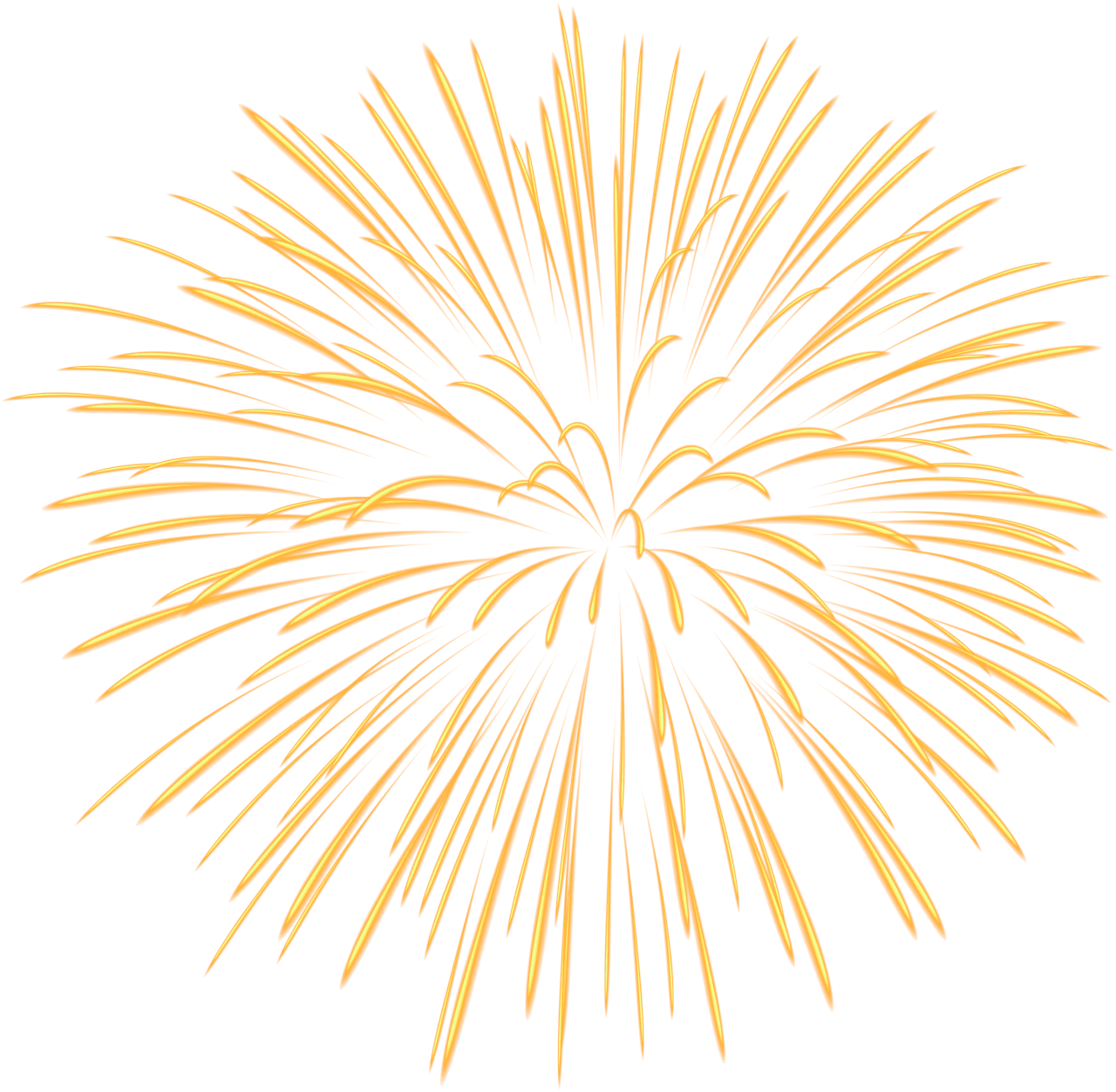 Fireworks yellow firework image clipart