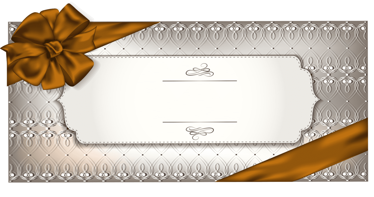 Gift card template clipart image