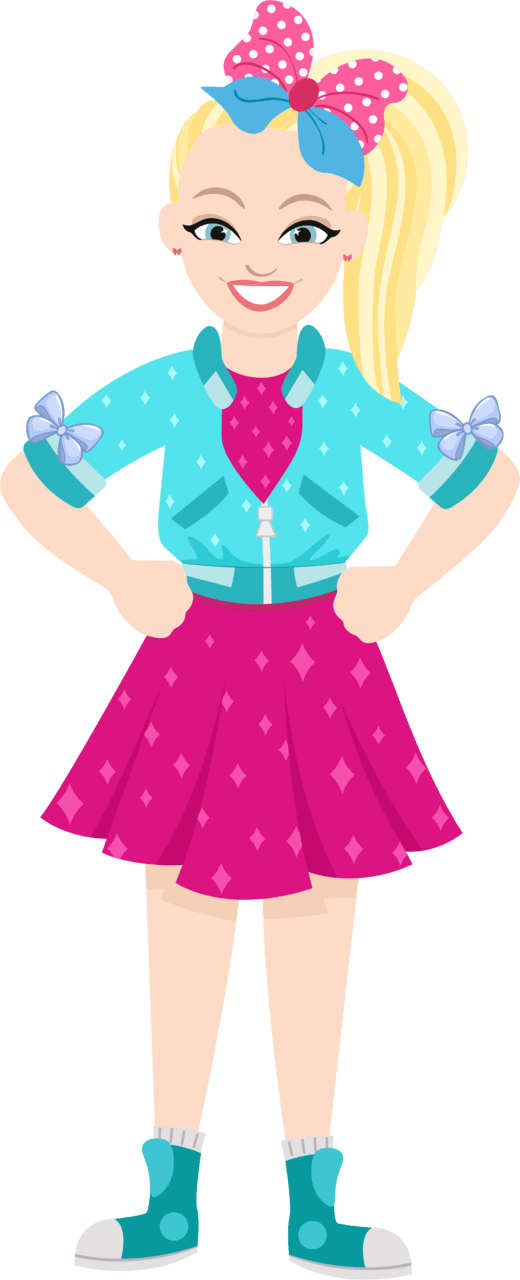 Cheerleader jojo siwa clipart transparent