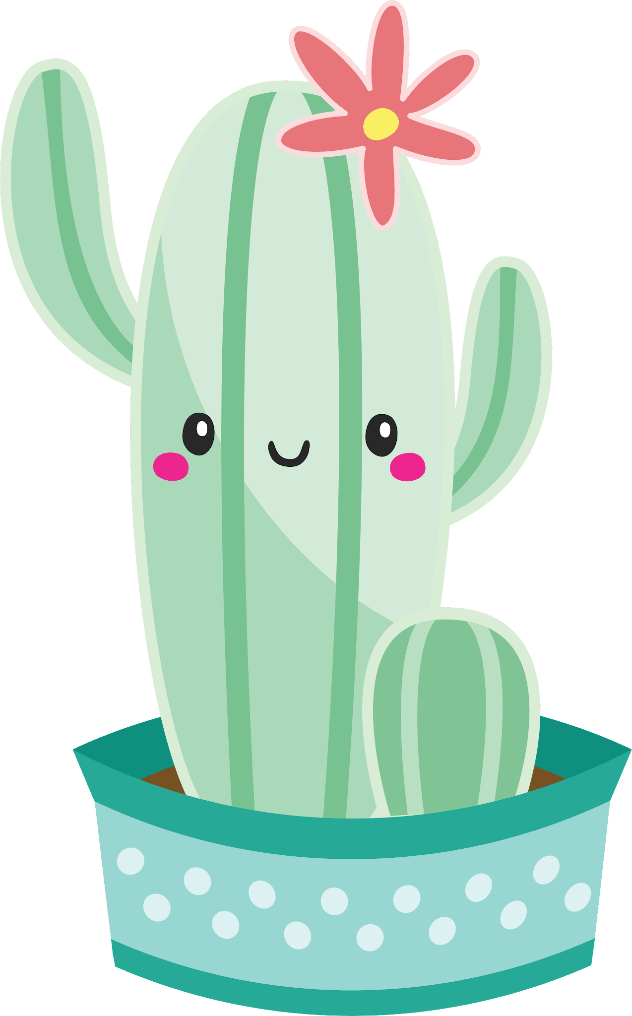 Cactus clipart logo 3