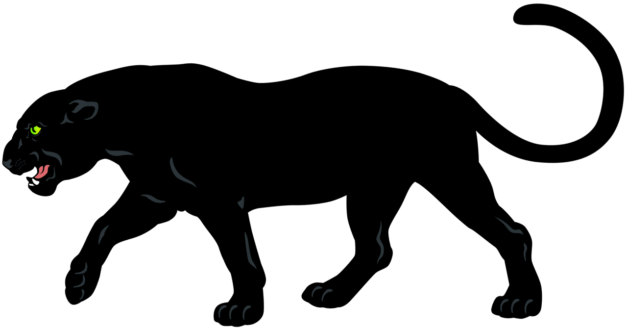 Ear black panther clipart image