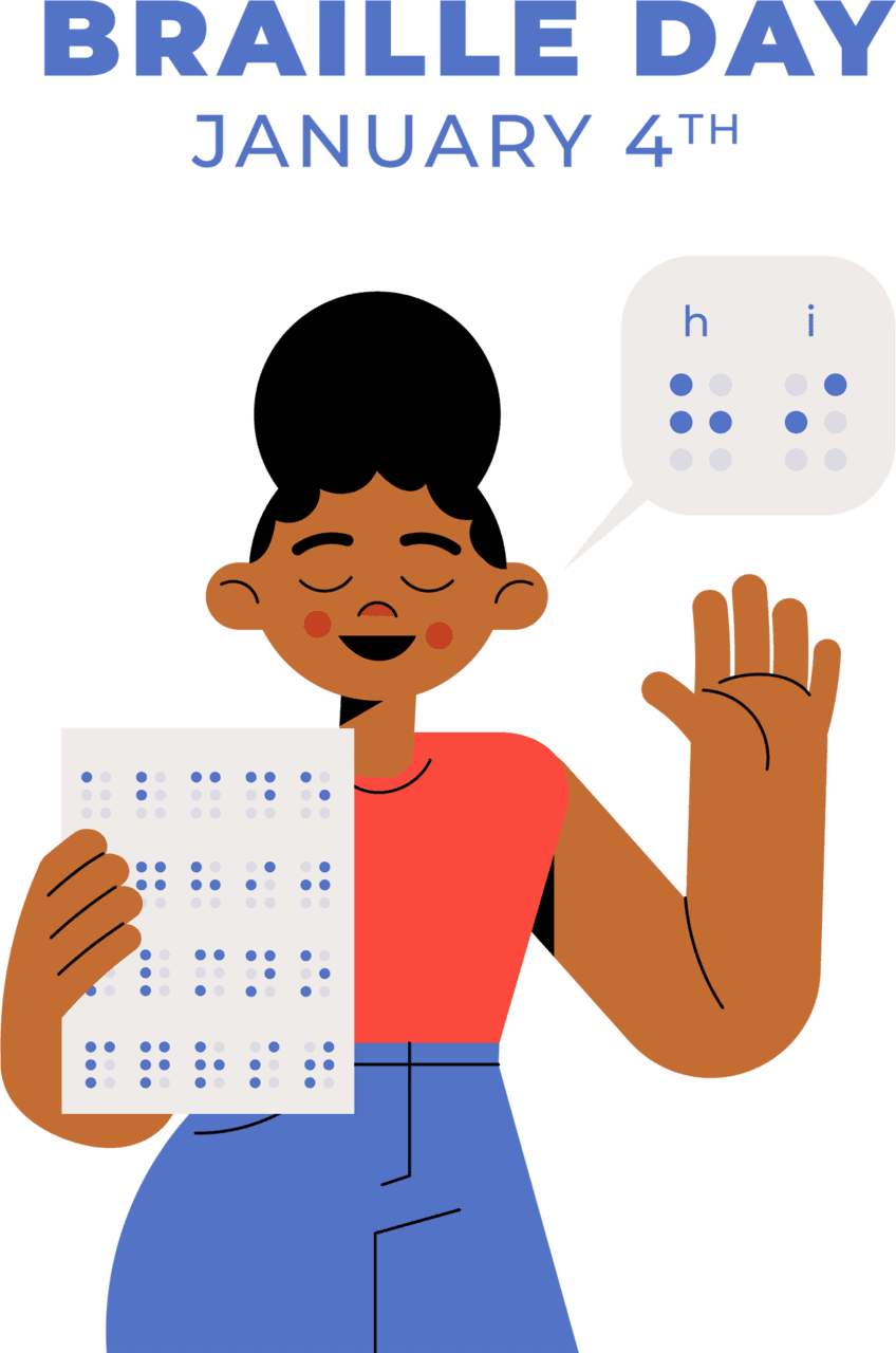 World braille day th january image clipart