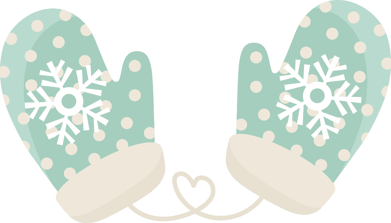 Winter mkc cutemittens giraffe baby shower favors polka dot mittens clipart photo