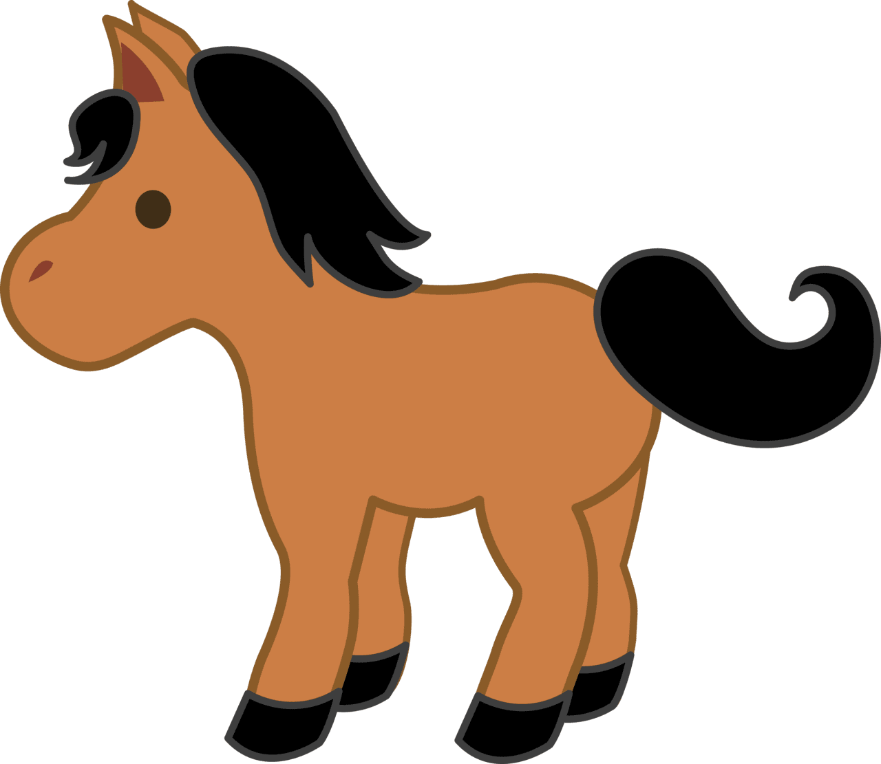 Horse cute baby clipart suggest vector