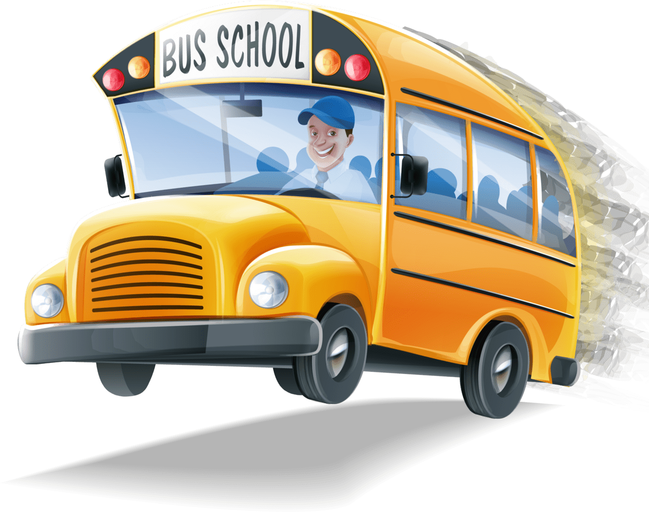 School bus background image with no backgroud key clipart