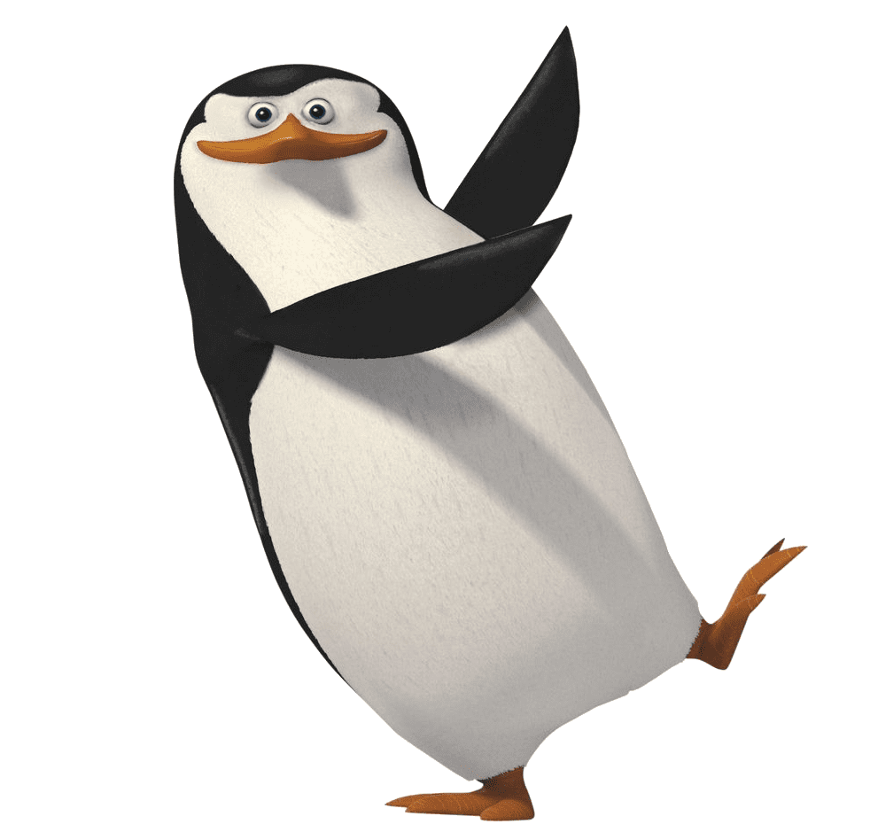 Madagascar penguin clipart vector