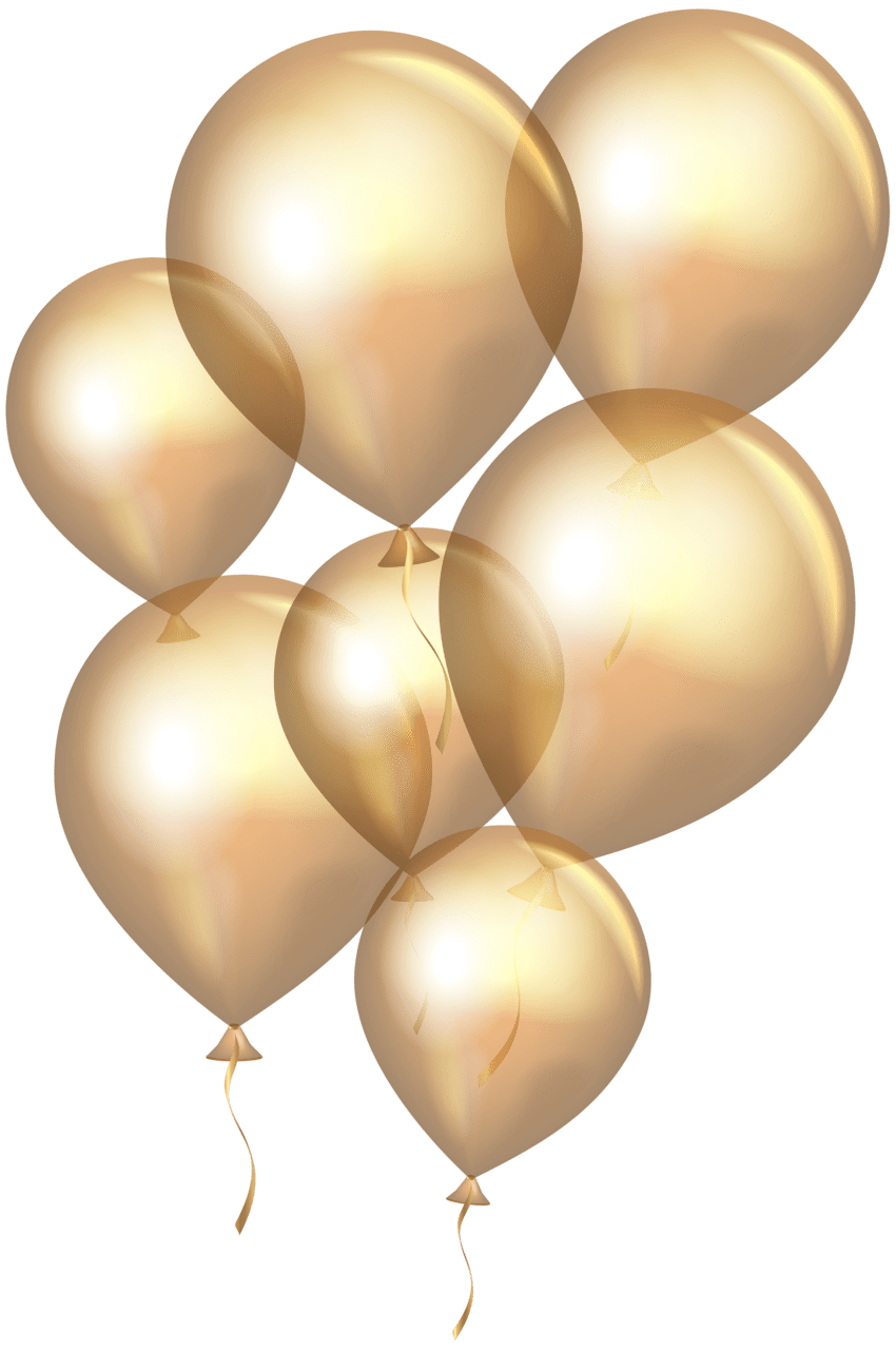 Congratulations gold balloons clipart background