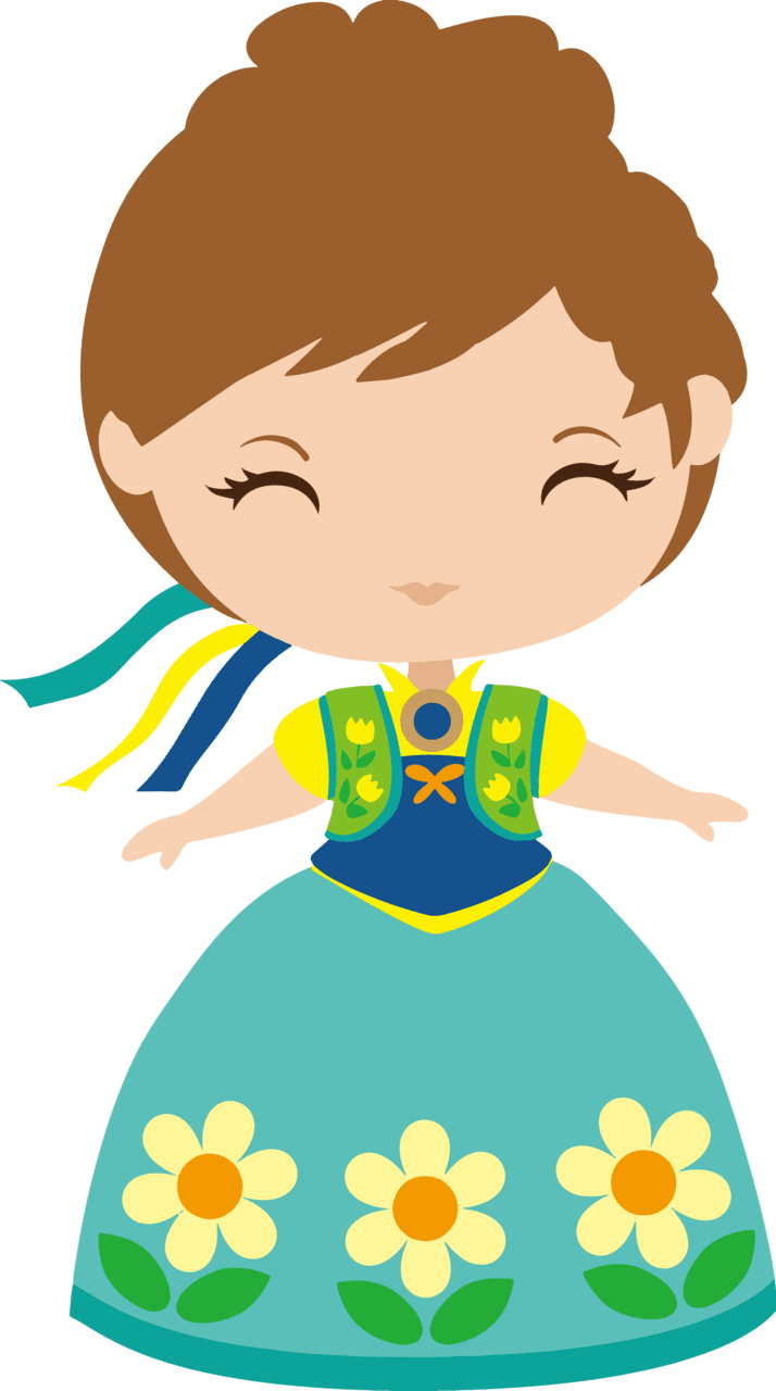 Frozen fever anna cute clipart full size pinclipart image