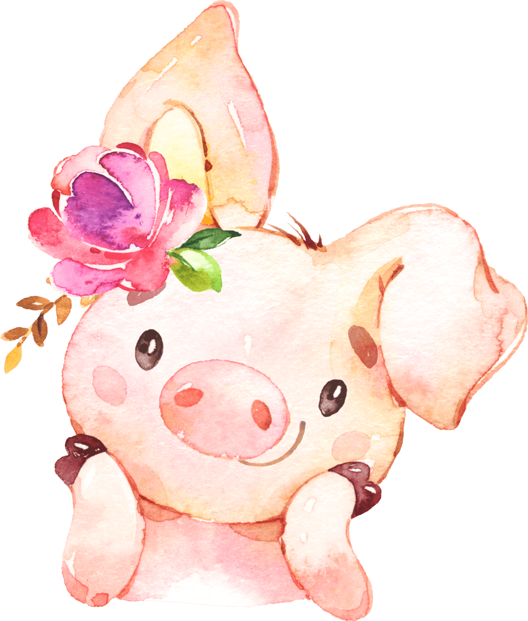 Pig pin page clipart background