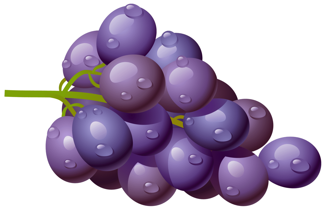 Grapes grape fruit clipart of apple bananna transparent