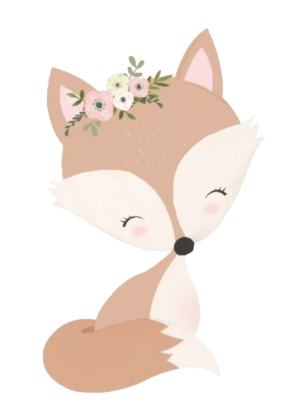 Fox pin page clipart background