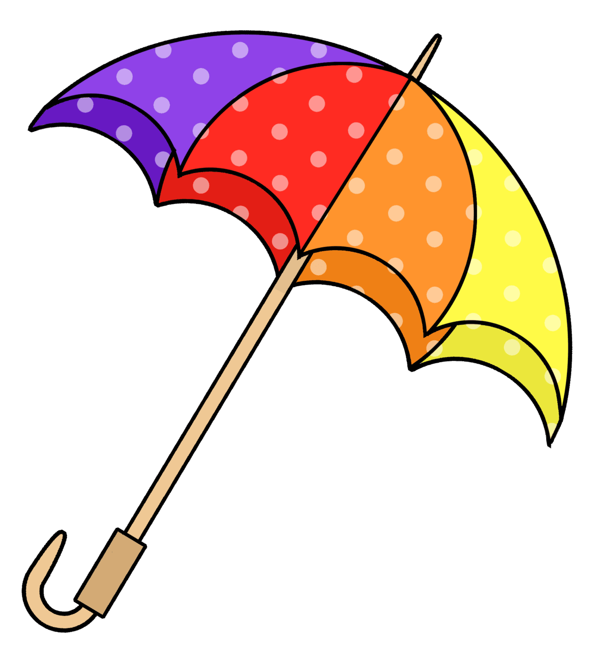 Umbrella pin page clipart picture