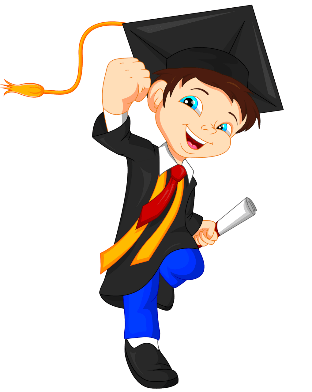 Graduation pin page clipart vector