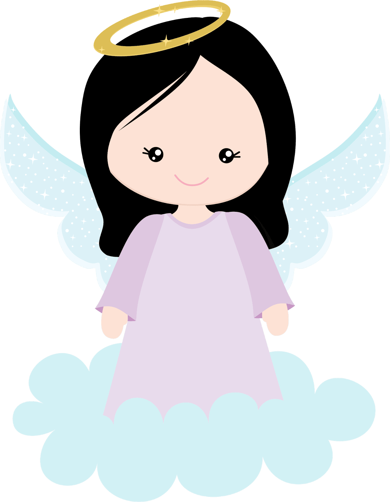 Angel ni durmiendo en nube clipart picture