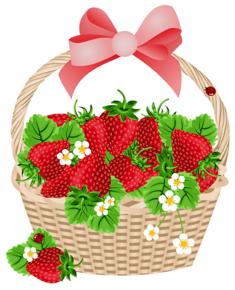 Les meli melo de mamietitine page strawberry clip basket drawing clipart transparent