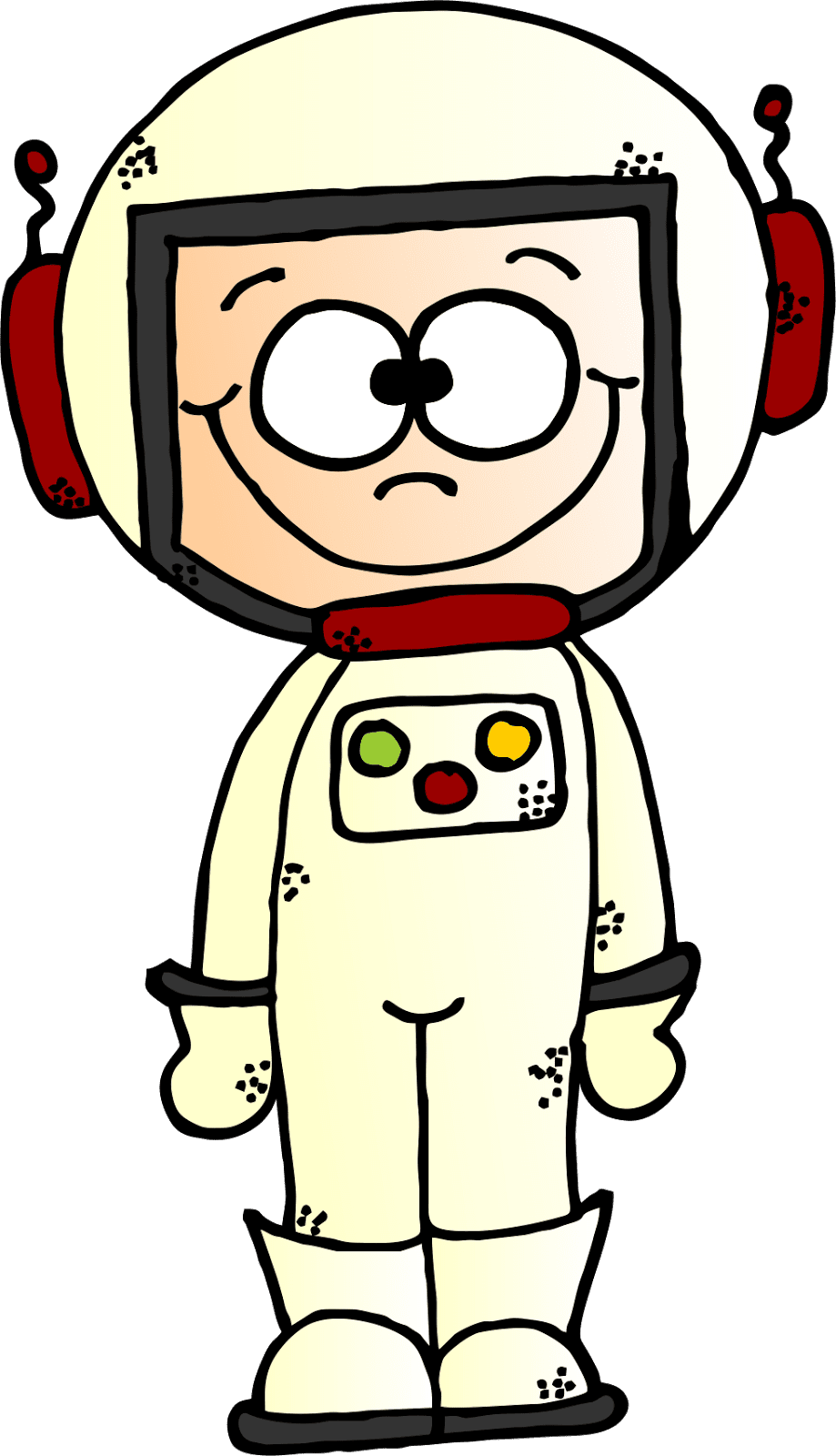 Astronaut pin page clipart background 2