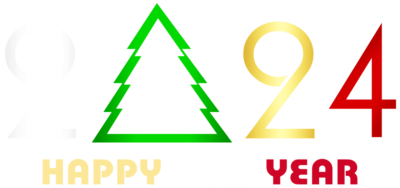 Happy new year 2024 clipart high quality images and 2