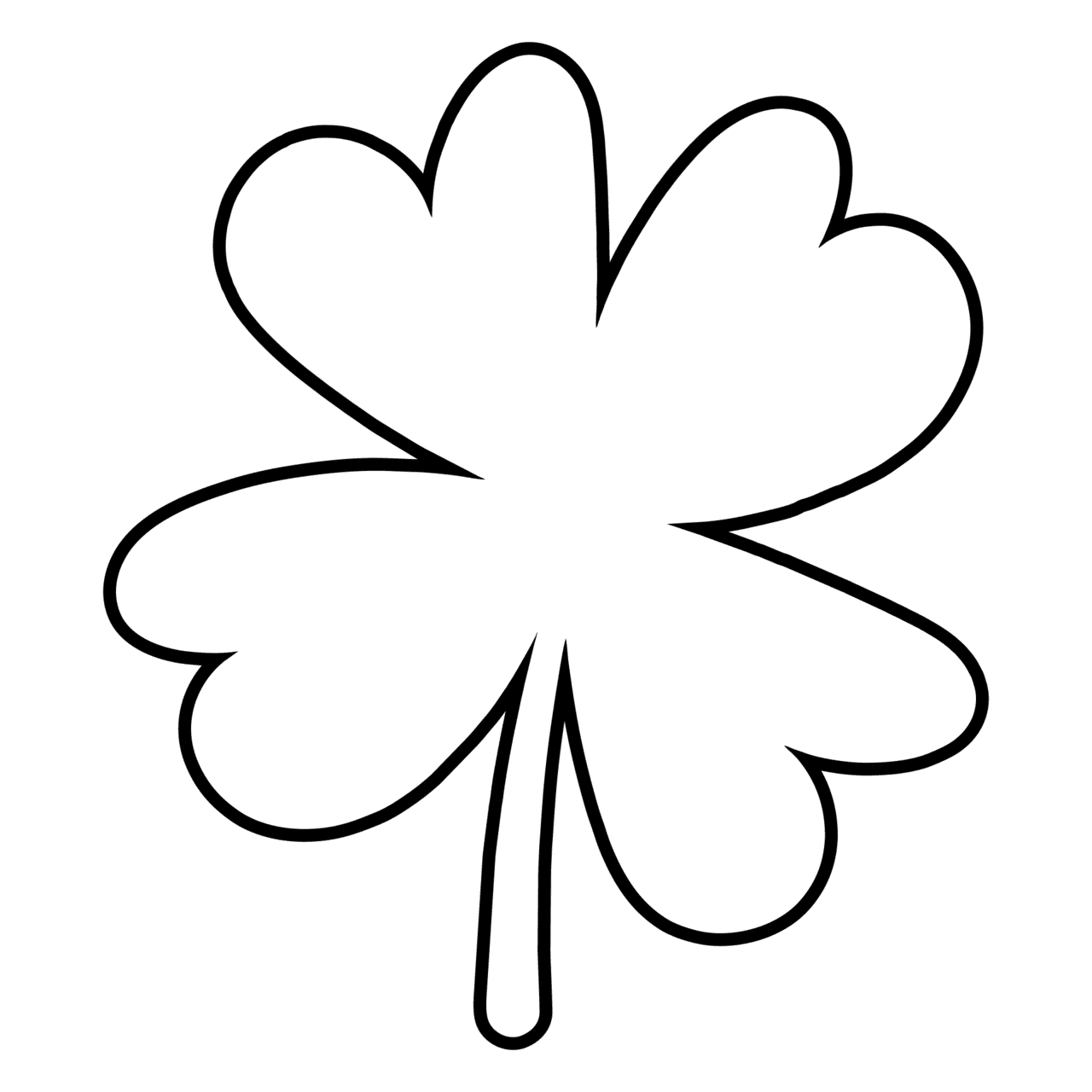 Shamrock clipart printables printablee clip art