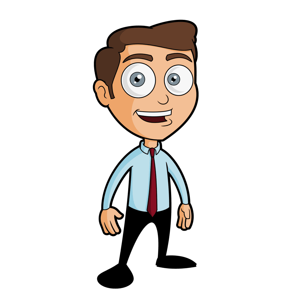 Person business man cartoon vector clipart