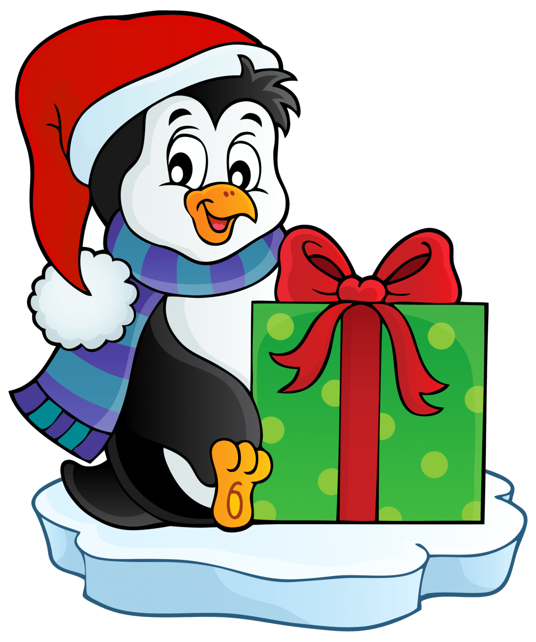 Penguin pin page clipart free 2