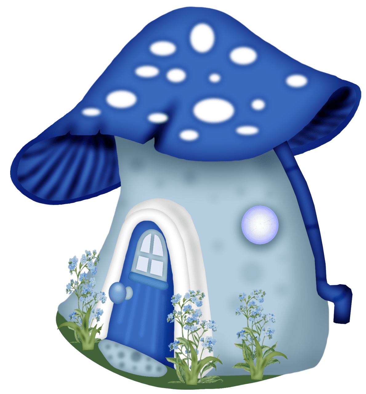 Mushroom pin page clipart background 2