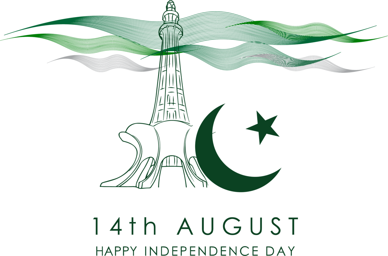 August happy independence day pakistan clipart photo