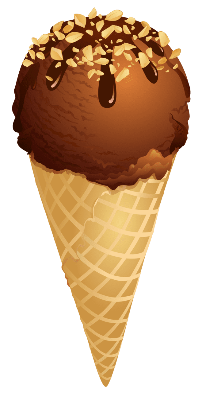 Ice cream cone clipart vector