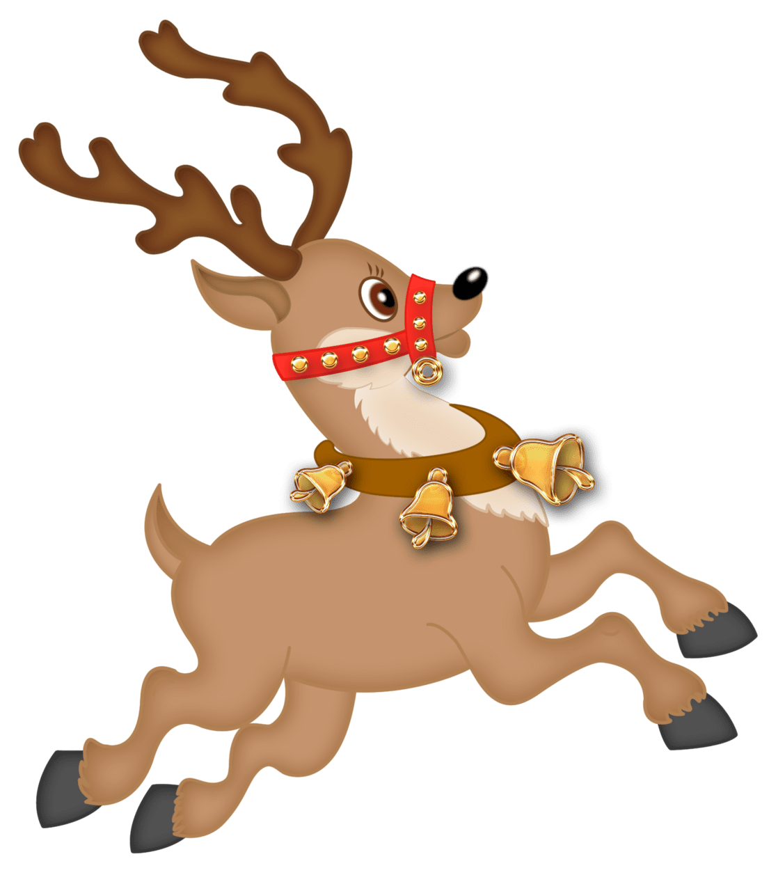 Cute reindeer clipart logo