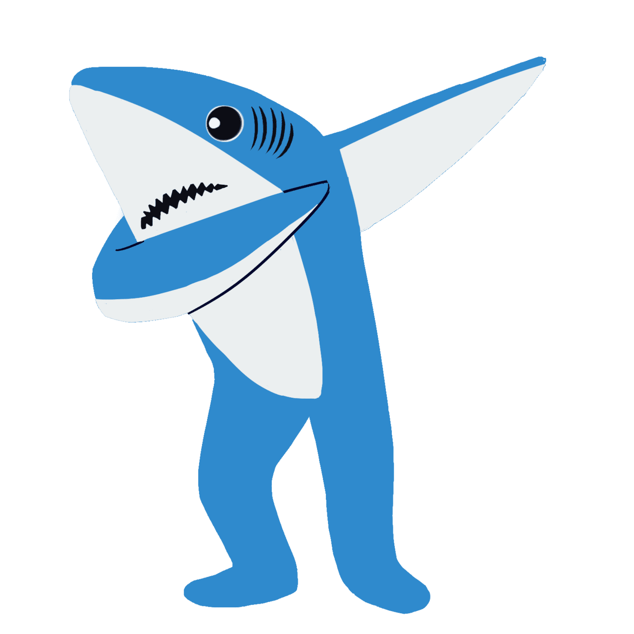 Shark show fin bowl great soup clipart picture