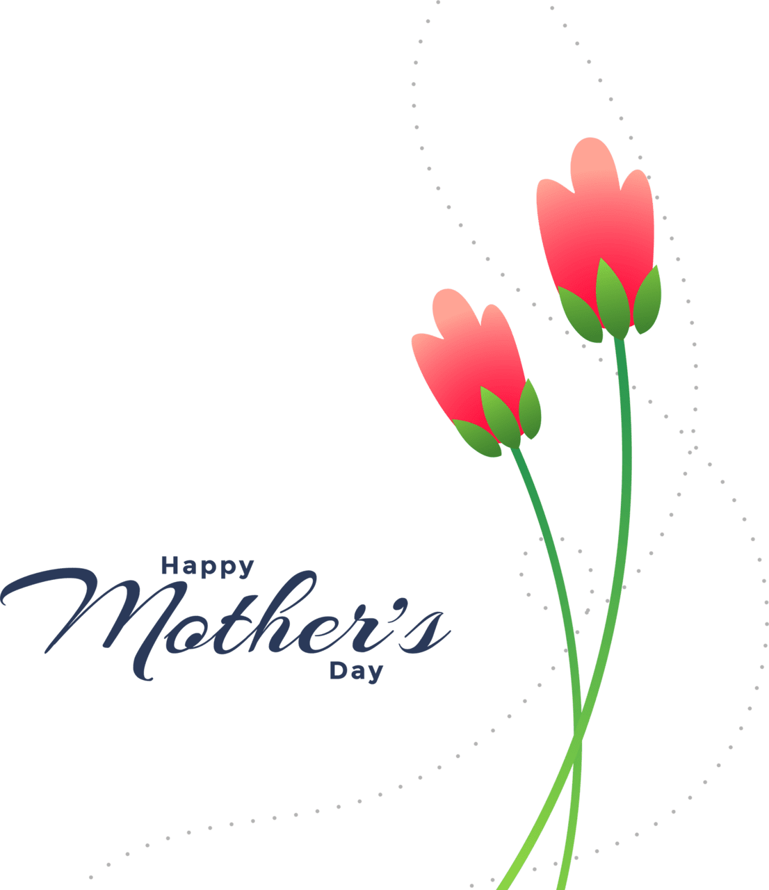 Happy mothers day abstract flower clipart picture