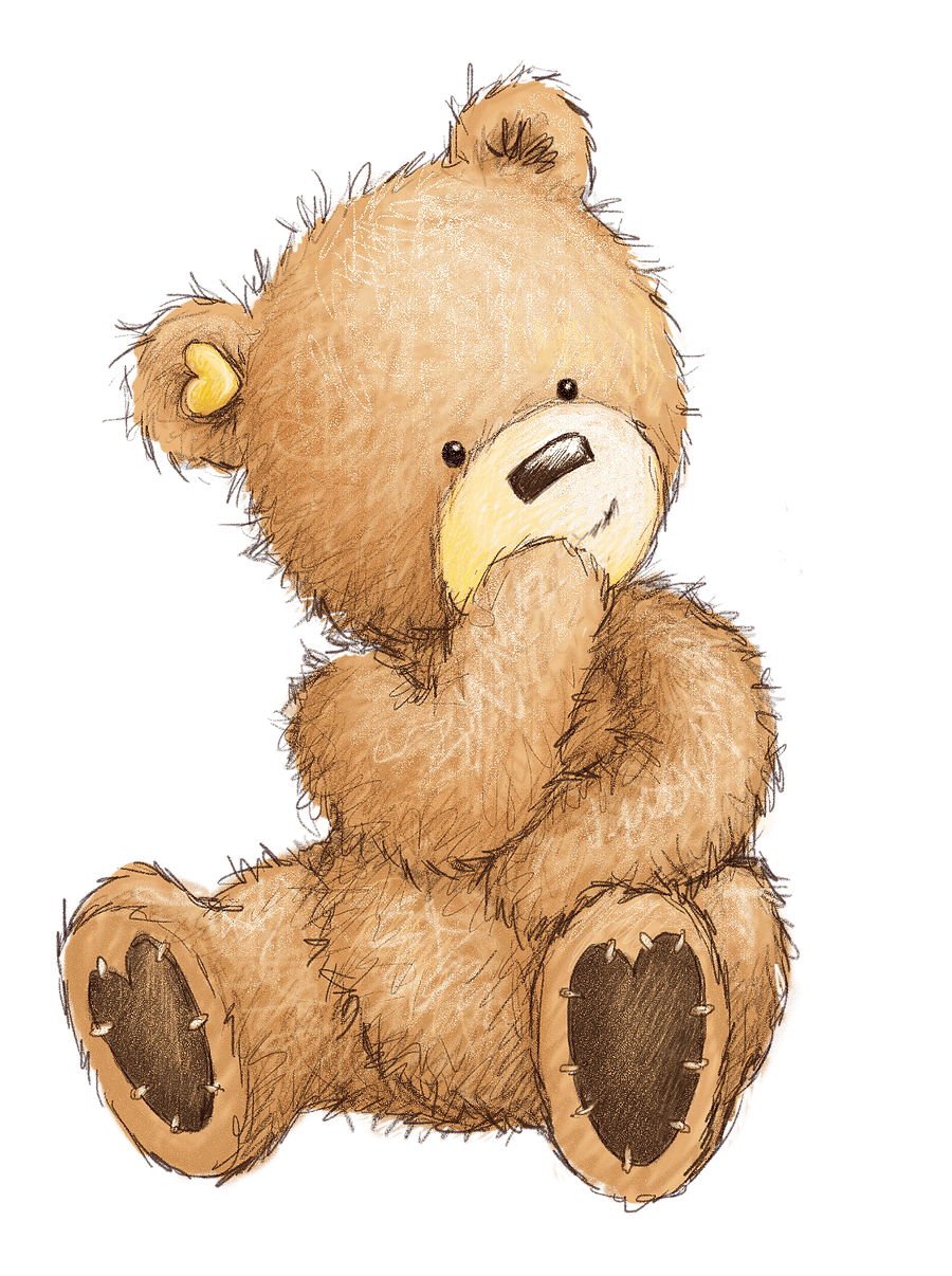 Popcornthe bear brie the teddy drawing sketch tattoos clipart clip art