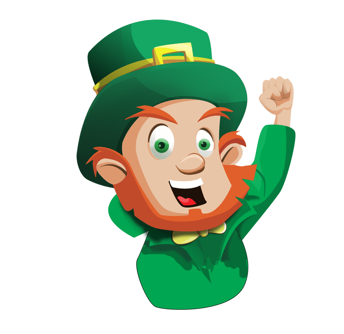 Leprechaun page clipart transparent