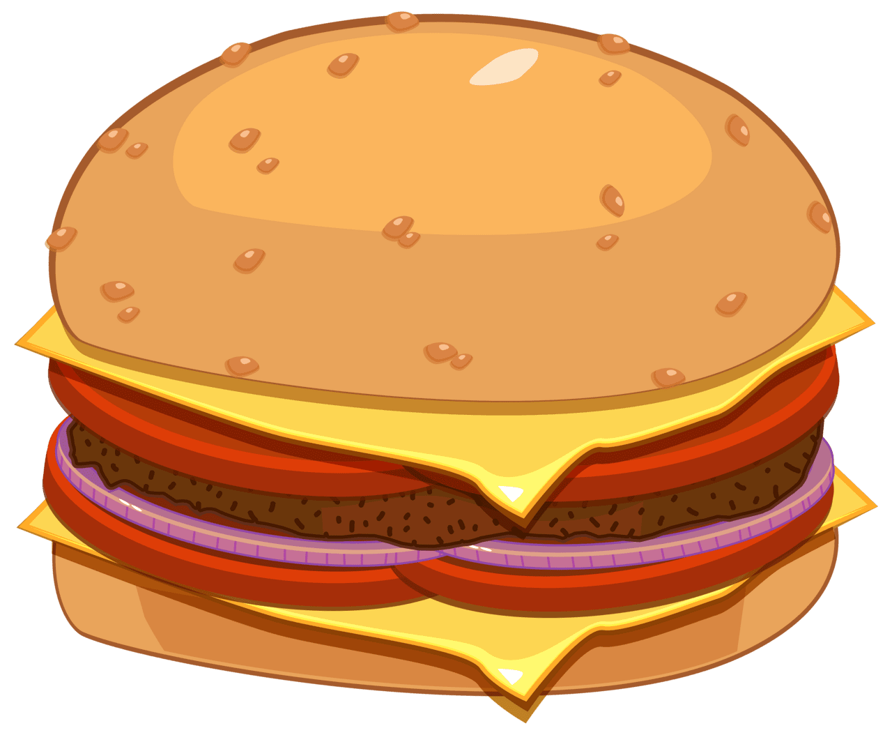 Burger sticker image clipart