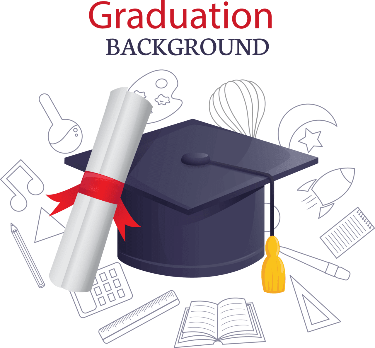 Graduation cap image clipart 3