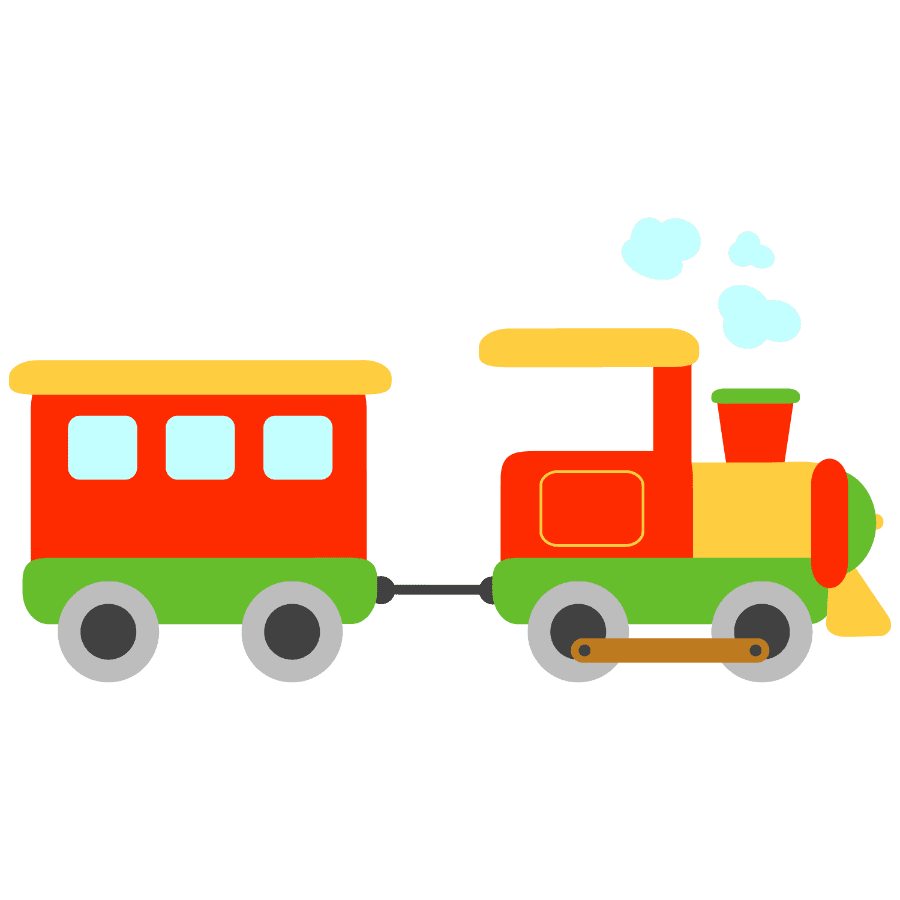 Train applikation vorlagen kinder clipart vector